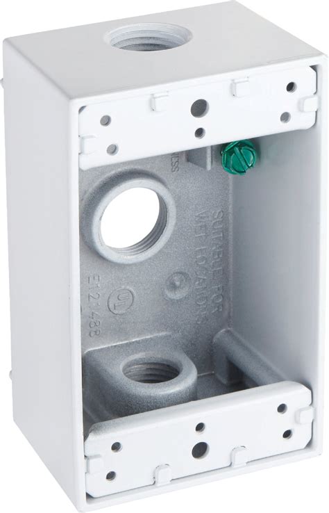 single gang electrical junction box knockouts|Hubbell.